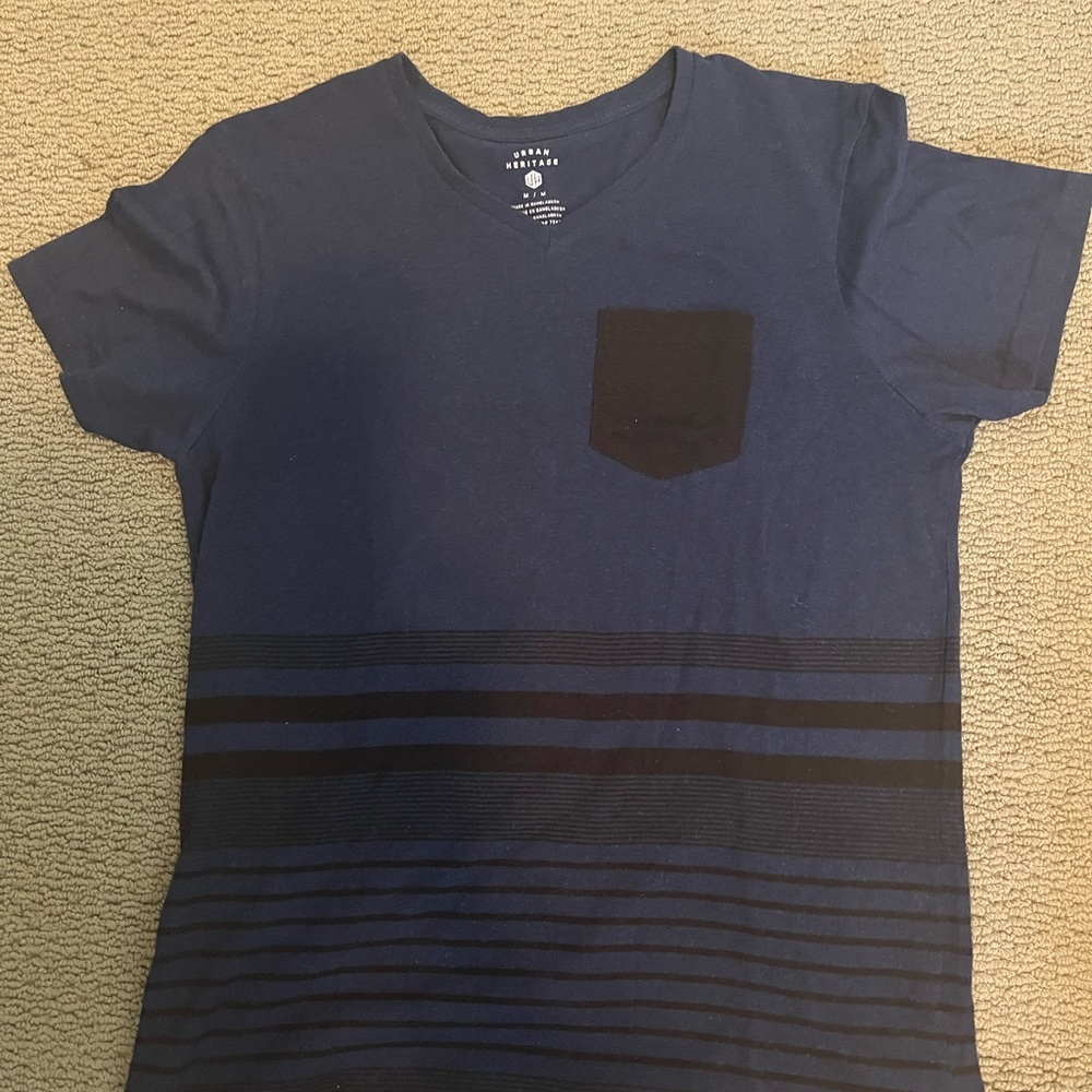 Urban Heritage men's  blue, V neck shirt